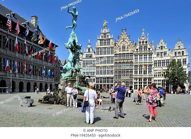 Grote Markt, Antwerp, Antwerp, Flanders, Belgium, Europe