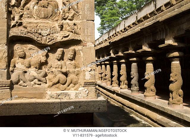 Sculptures in Vaikuntha Perumal Temple, kanchipuram, Tamil Nadu. Vaikuntha Perumal Temple is an important Vishnu temple built by the Pallava King Nandivarman...