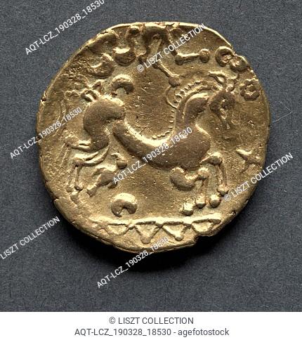 Bellovaci Stater (reverse), c. 125-100 B.C.. England (Ancient Britain), 2nd century B.C.. Gold; diameter: 2.6 cm (1 in.)