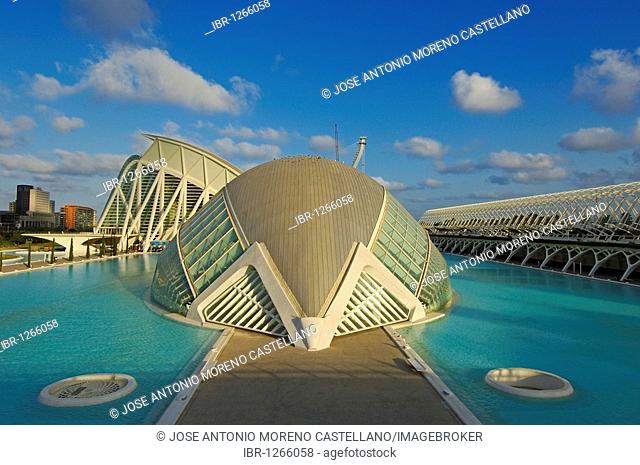 L'Hemisferic, by S. Calatrava, City of Arts and Sciences, Comunidad Valenciana, Valencia, Spain, Europe
