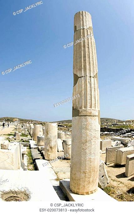 agora columns delos greece