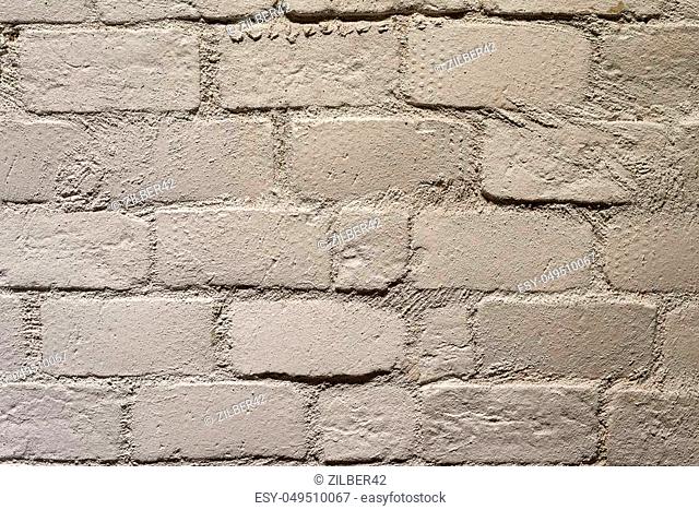 White brick. City Clay Brick white wall