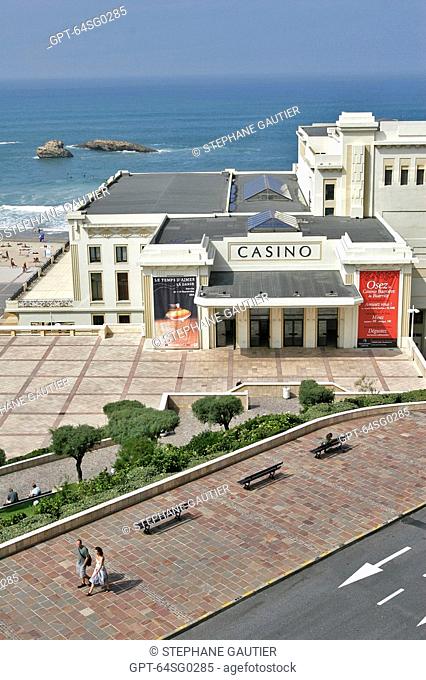 CASINO BARRIERE IN BIARRITZ, ART DECO ARCHITECTURE, BASQUE COUNTRY, BASQUE COAST, BIARRITZ, PYRENEES ATLANTIQUES, 64, FRANCE