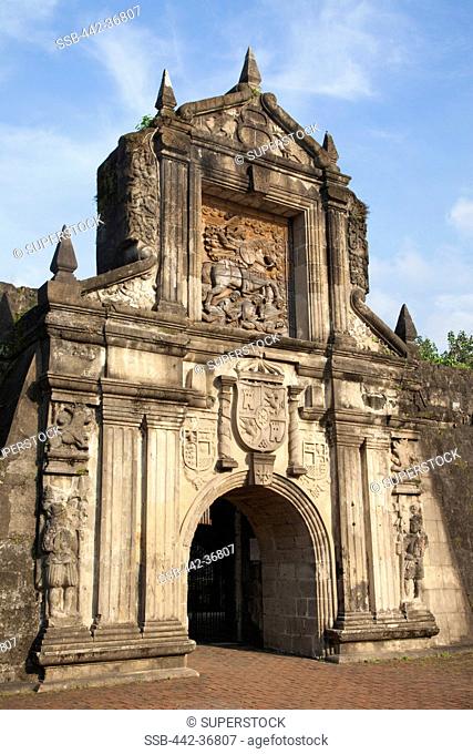 Main gate of a fort, Fort Santiago, Intramuros, Manila, Philippines