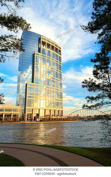 Anadarko Tower - The Woodlands, TX. The Anadarko Tower gracefully overlooks Lake Robbins in The Woodlands