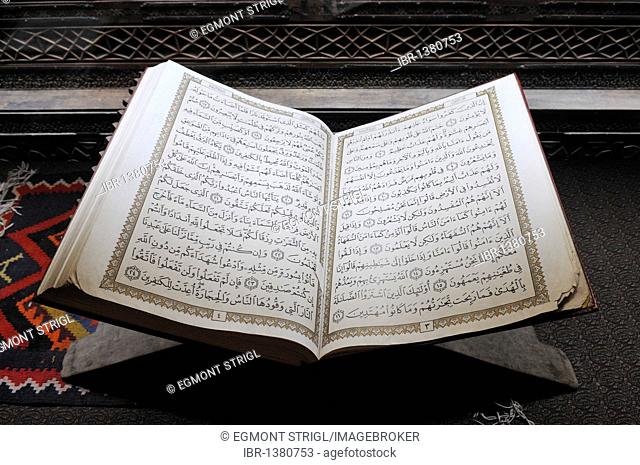 Holy book of Islam, Quran, Koran, Mausoleum of Sheik Safi ad-Din, Ardabil, Iran, Persia, Asia