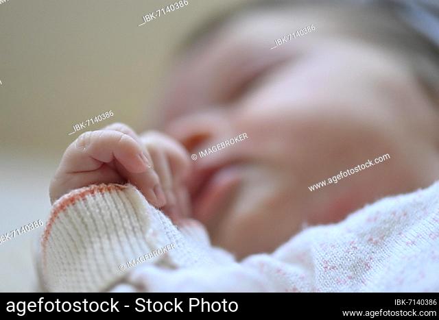 Infant, girl, 10 days, Stuttgart, Baden-Württemberg, Germany, Europe