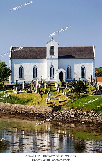 Ireland, County Donegal, Fanad Peninsula, Rosnakill, village church