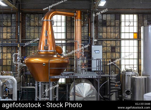 Ferndale, Michigan - The Valentine Distilling Co. , a craft distillery which makes vodka, gin, and bourbon