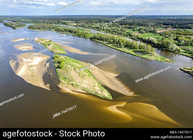 Europa, Poland, Voivodeship Masovian, Vistula River near Wyszogrod - Kepa Antoninska