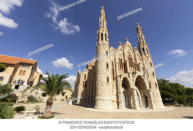 Sanctuary of Maria Magdalena in Novelda, province of Alicante in Spain