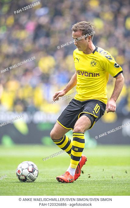 Mario GOETZE (Gv? Tze, DO) action. Soccer 1.Bundesliga, 33.matchday, Borussia Dortmund (DO) - Fortuna Dusseldorf (D) 3: 2, on 11/05/2019 in Dortmund / Germany