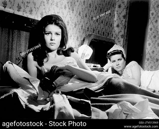 Pamela Tiffin, Dolores Hart, on-set of the Film, Come Fly With Me, MGM, 1963