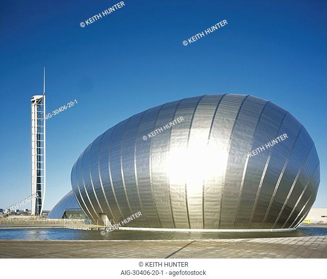 Glasgow Science Centre, Scotland. Side view. Architect: Building Design Partnership