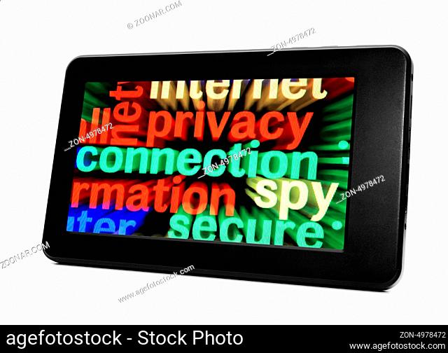Privacy connection word cloud