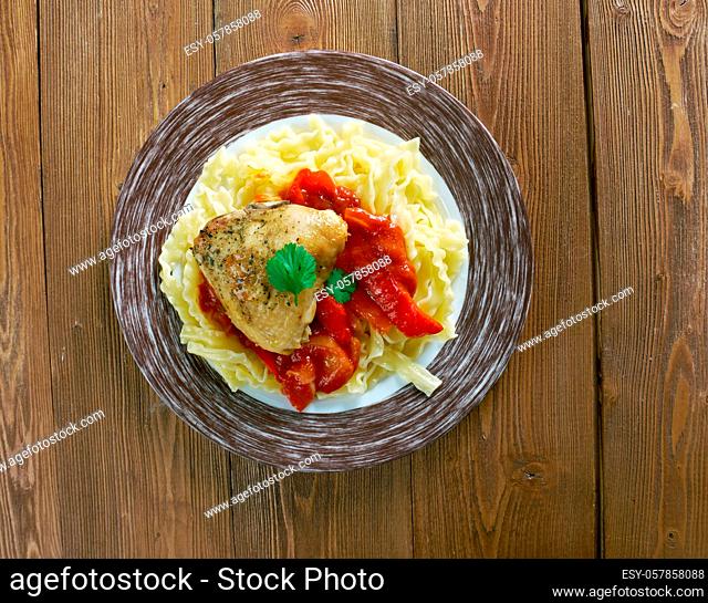Mom?s Chicken Paprika - Originally a Hungarian dish