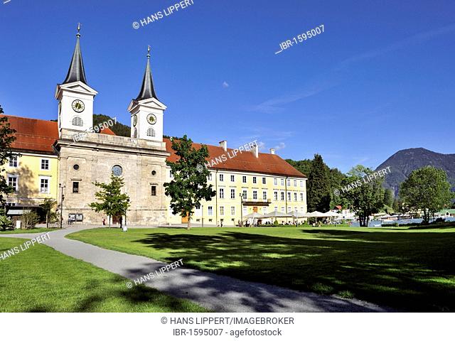 Herzoglich Bayerisches Brauhaus, brewery on Tegernsee Lake, a former Benedictine monastery, Tegernsee, Upper Bavaria, Bavaria, Germany, Europe