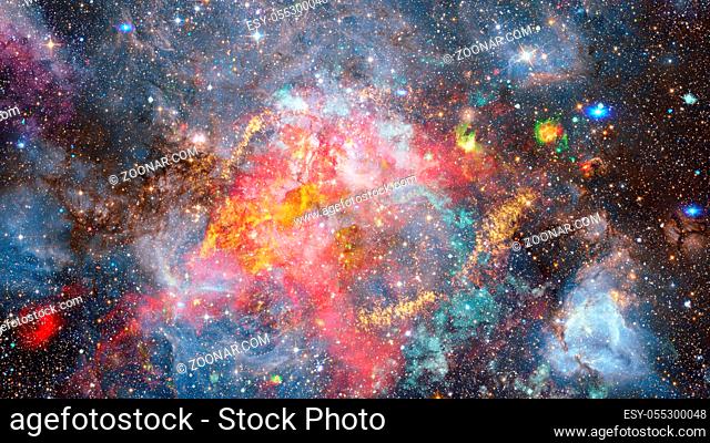 Cosmic art, science fiction wallpaper. Beauty of deep space. Elements of this image furnished by NASA
