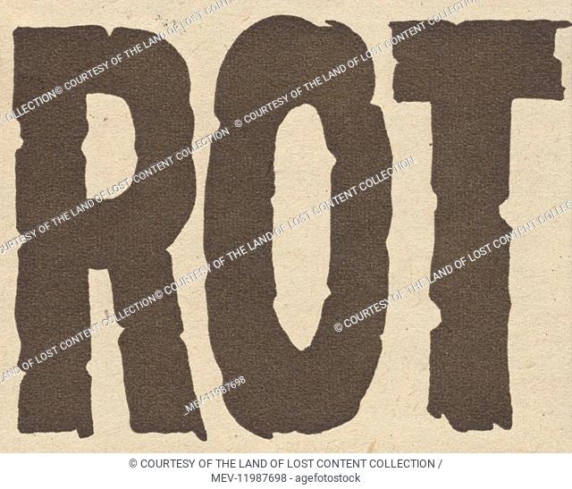 Picturegoer October 9th 1954 - 1954, vintage font, bold, black and white, 'Rot'