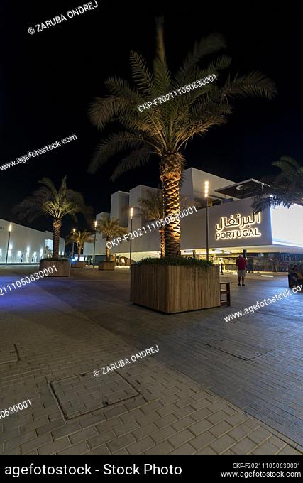 Portugal pavilion at expo 2020 in night light in Dubai, United Arab Emirates (UAE), October 28, 2021. (CTK Photo/Ondrej Zaruba)