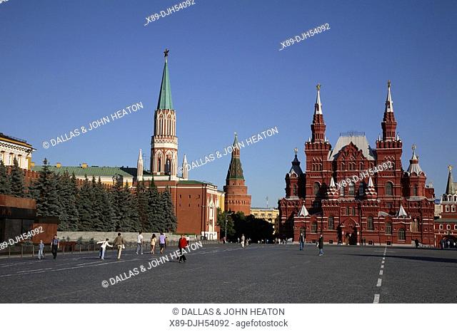 Russia, Moscow, Red Square, State History Museum, St Nicholas Tower