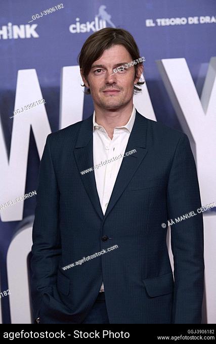 Sam Riley attends ‘Way Down’ Premiere at Capitol CInema on November 10, 2021 in Madrid, Spain