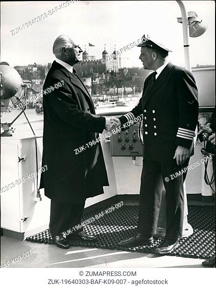Mar. 03, 1964 - Lord Mayor of London visits Newship: The Lord Mayor of London, Alderman C.James Harman and the City Sheriffs