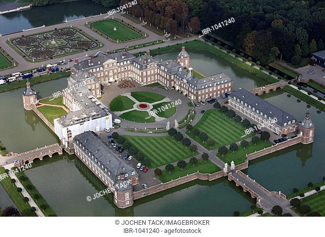Nordkirchen Castle, largest moated castle in Westphalia, which includes, among others, the finance university North Rhine-Westphalia, Nordkirchen, Muensterland