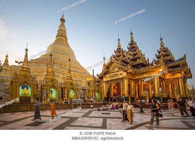 Myanmar, Yangon City, Shwedagon Pagoda