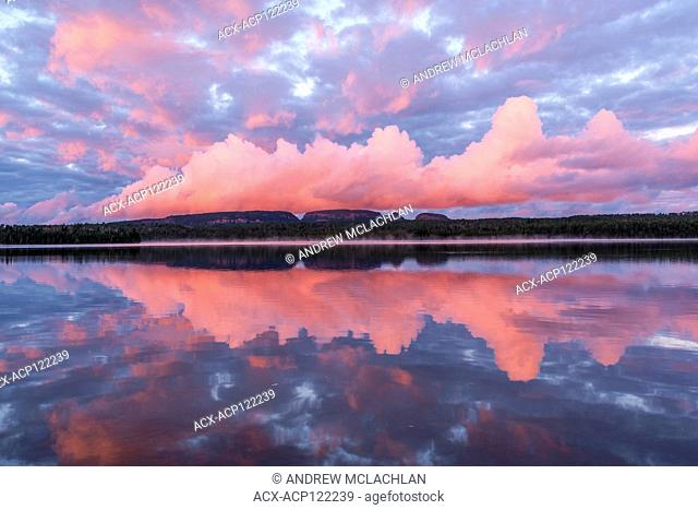 Sunrise on Marie Louise Lake in Sleeping Giant Provincial Park, Ontario, Canada
