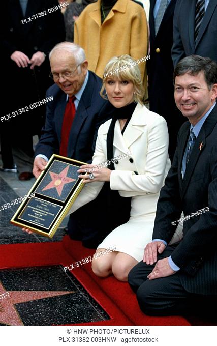 01/06/2004 Johnny Grant, Celine Dion, Celine Dion Walk of Fame @ Kodak theatre, Hollywood Photo by Kazumi Nakamoto / HollywoodNewsWire