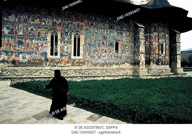 Moldovita monastery, 1532 (UNESCO World Heritage List, 1993), Vatra Moldovi?ei, Suceava County, Moldavia, Romania, 16th century