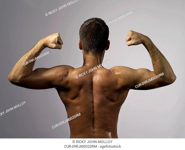 The back of a strong man
