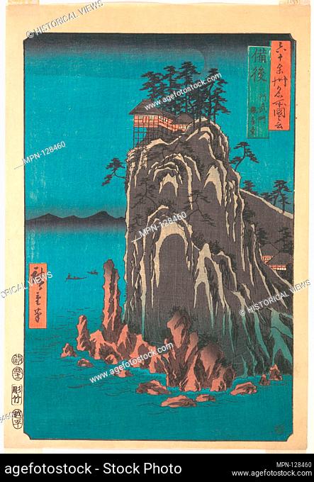 Kannondo, Abuto, Bingo Province, from the series Views of Famous Places in the Sixty-Odd Provinces. Artist: Utagawa Hiroshige (Japanese