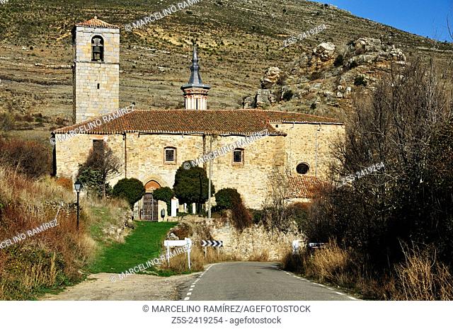 Yanguas small town of Soria , Church of Santa Maria