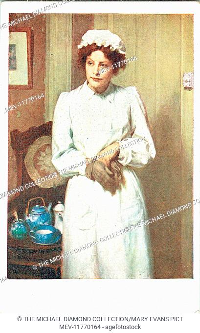 Promotional postcard for Merely Mary Anne by Israel Zangwill. First produced at the Duke of York’s Theatre, 8th September 1904
