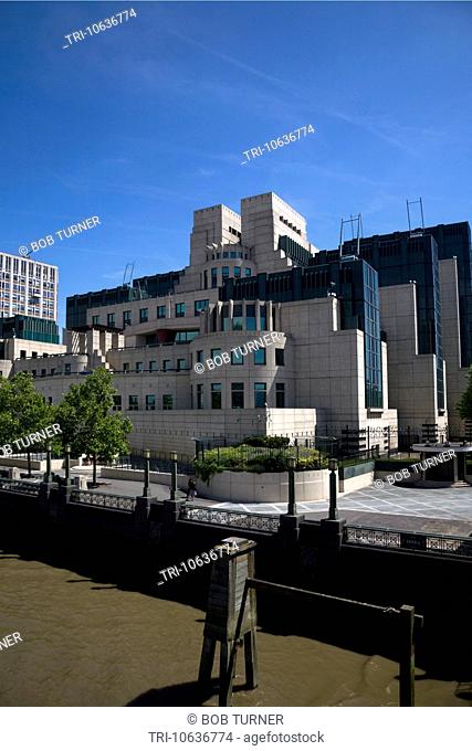 MI6 building vauxhall london england