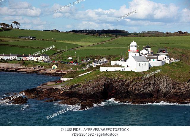 Lighthouse coastal town south of Cobh County Cork, Ireland