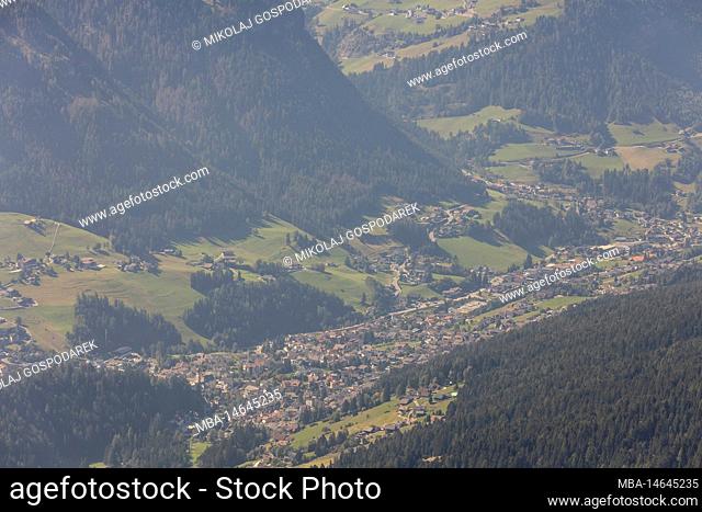 Europe, Italy, Alps, Dolomites, Mountains, South Tyrol, Val Gardena, View from Seceda