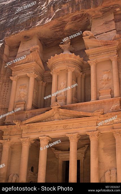 Petra, Al-Khazneh (The Treasury). Ma'an Governorate, Jordan