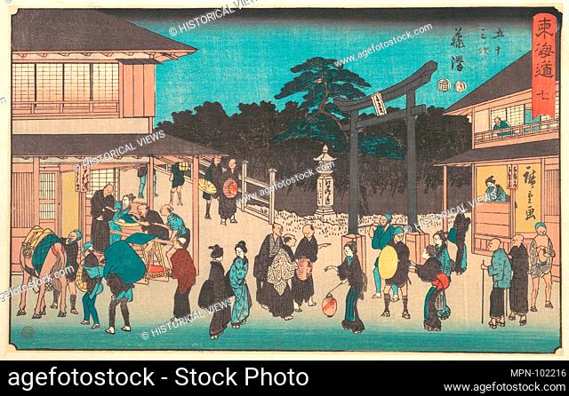 Fujisawa. Artist: Utagawa Hiroshige (Japanese, Tokyo (Edo) 1797-1858 Tokyo (Edo)); Period: Edo period (1615-1868); Date: ca