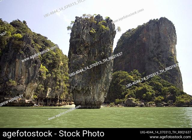 Well known Ko Tapu James Bond Island Phang Nga Bay Thailand