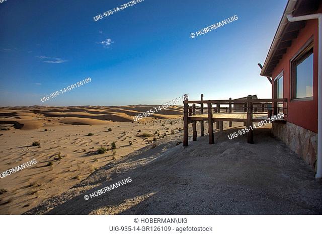 Luxury Accommodation Bungalows at Desert Breeze in Namibia with Landscapes of Desert and Dunes