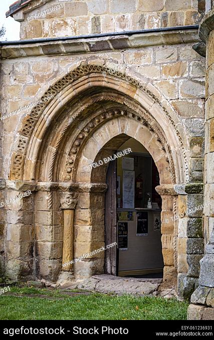 church of Santa María La Mayor, Romanesque, 12th century, Villacantid, Cantabria, Spain