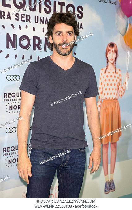 Madrid premiere of 'Requisitos Para Ser Una Persona Normal' at Palafox cinema - Arrivals Featuring: Eduardo Noriega Where: Madrid