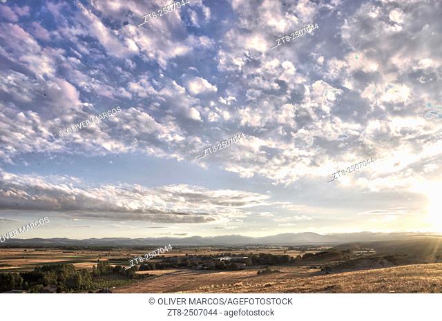 View from Castrotierra de la Valduerna. Sierra de Teleno, Montes de León, Leon province, Spain. Image taken using a similar ""time-stack"" but with variations...