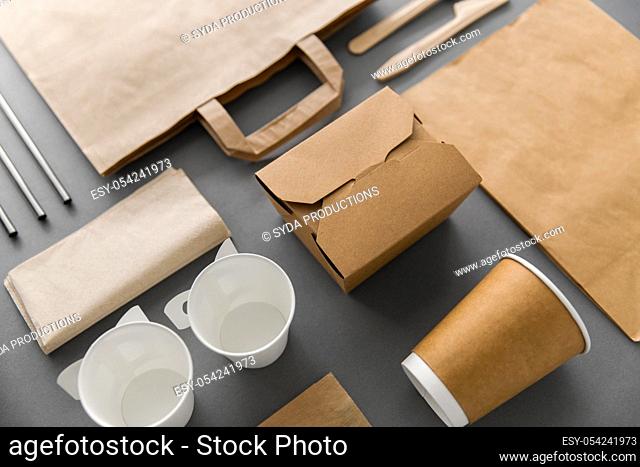 disposable paper takeaway food packing stuff