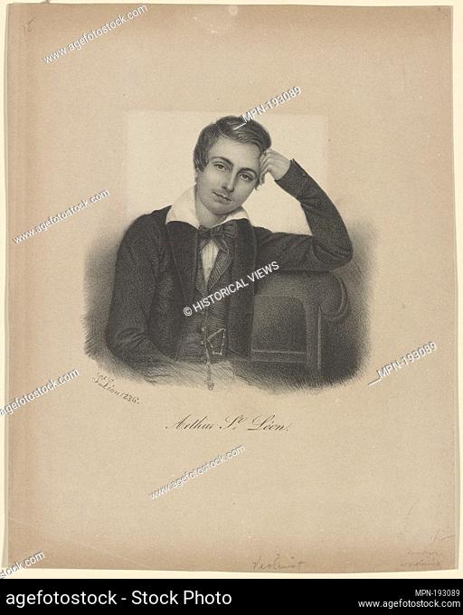 Arthur St. Léon Additional title: Portrait. Saint-Léon, Arthur, 1821-1870 (creator). Prints depicting dance Theatrical dancers, singly or in pairs