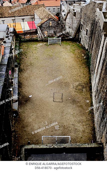 Soccer field. Dubrovnik, Croatia