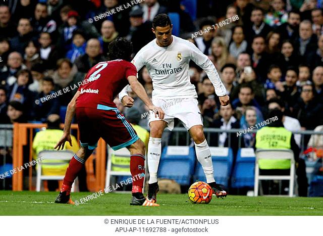 2015 La Liga Football Real Madrid v Real Sociedad Dec 30th. 30.12.2015. Madrid, Spain. Cristiano Ronaldo dos Santos (7) Real Madrid during the La Liga match...